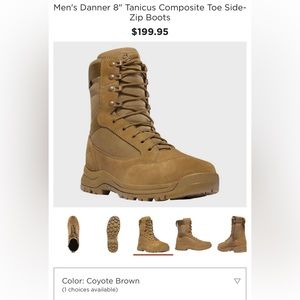 Danner Tanicus Coyote tactical zip boots